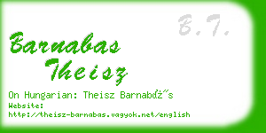 barnabas theisz business card
